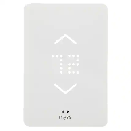 Front. Mysa - Smart Thermostat for Electric-In-Floor Heaters - White.