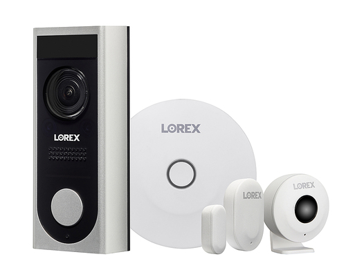 Lorex - 1080p Video Doorbell and Sensor Kit - White