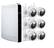 Front. Lorex - Lorex 1080p HD Wire-Free Security System with 6 Battery-Operated Active Deterrence Cameras and Person Detection - White.