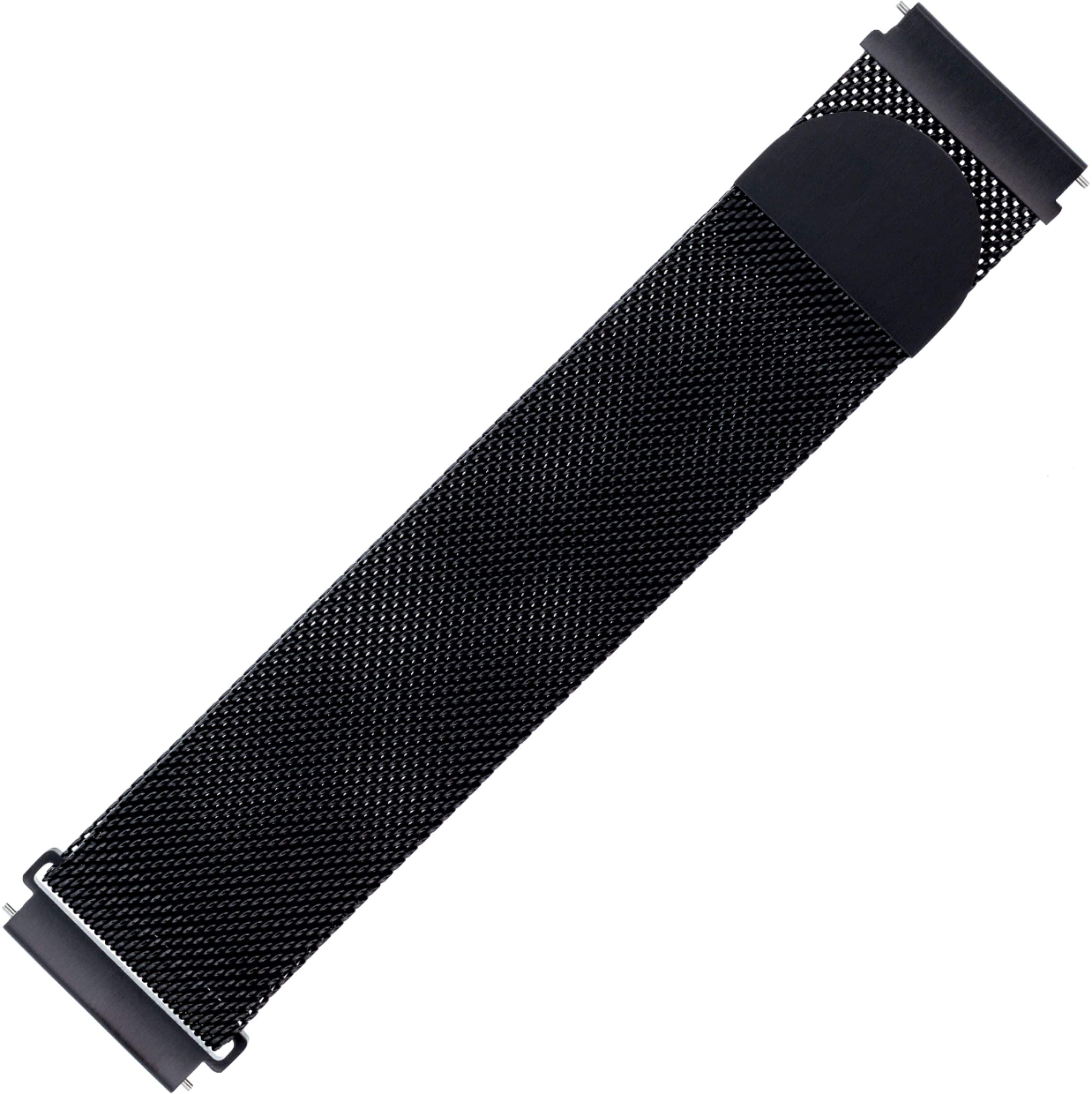 Alt View 14. WITHit - Universal Smartwatch Silicone and Mesh Sport Band Kit 2-Pack for Samsung Galaxy 22mm - Woven Black/Grey/Black.