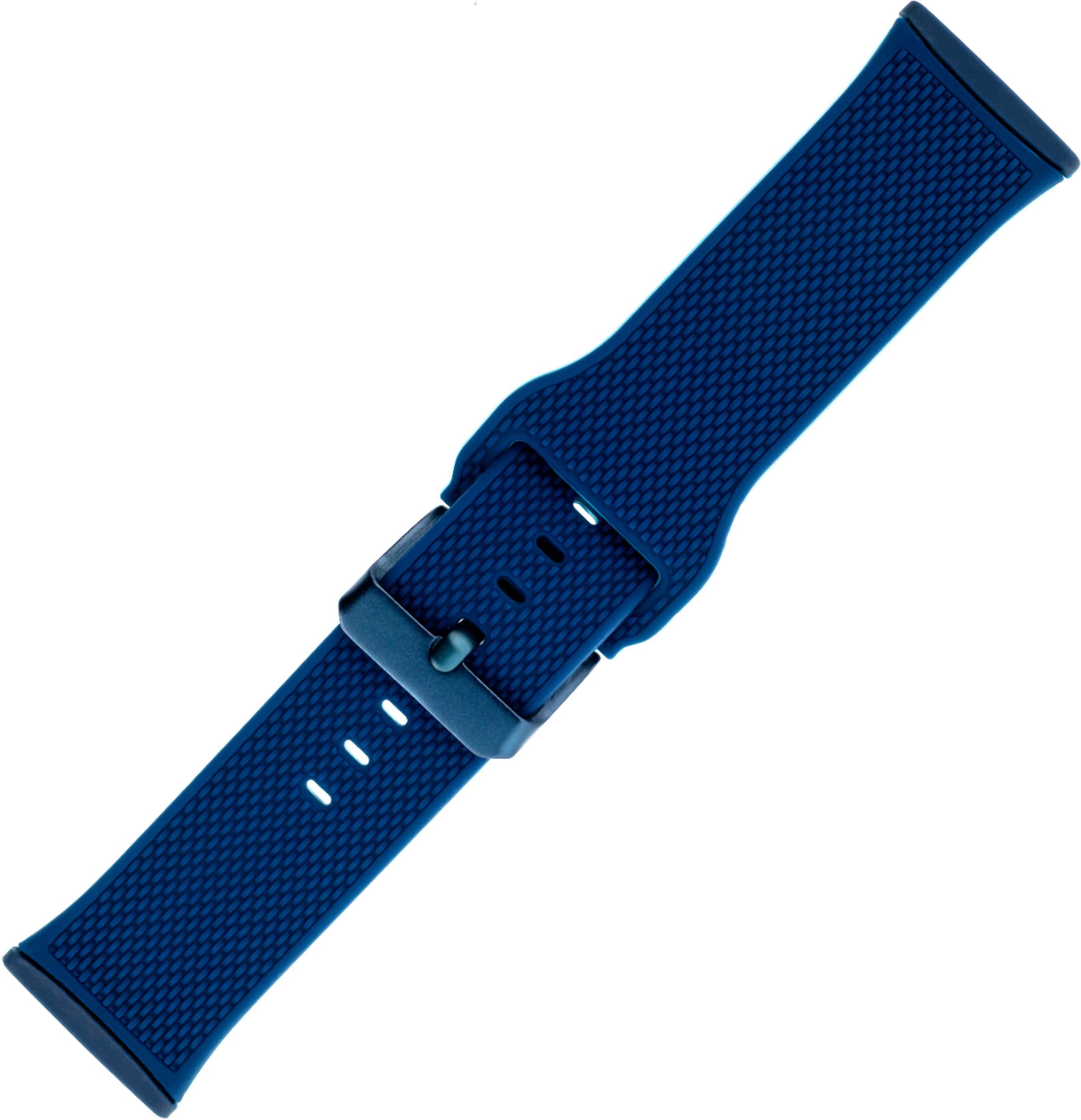 Alt View 11. WITHit - Fitbit Versa 3 & Fitbit Sense Silicone One size fits all Watch band - Navy/Light Gray/Blush Pink.