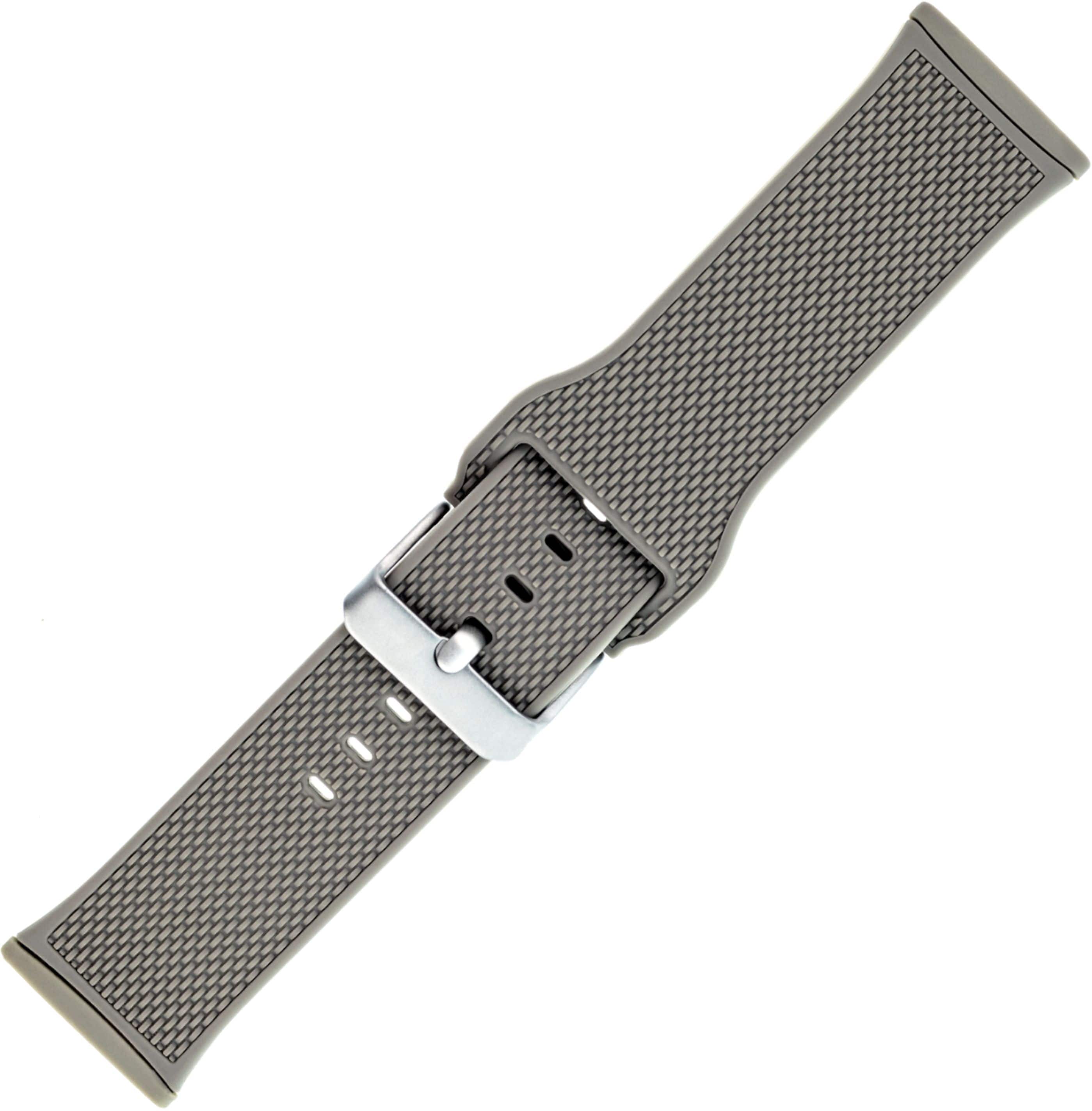 Alt View 12. WITHit - Fitbit Versa 3 & Fitbit Sense Silicone One size fits all Watch band - Navy/Light Gray/Blush Pink.