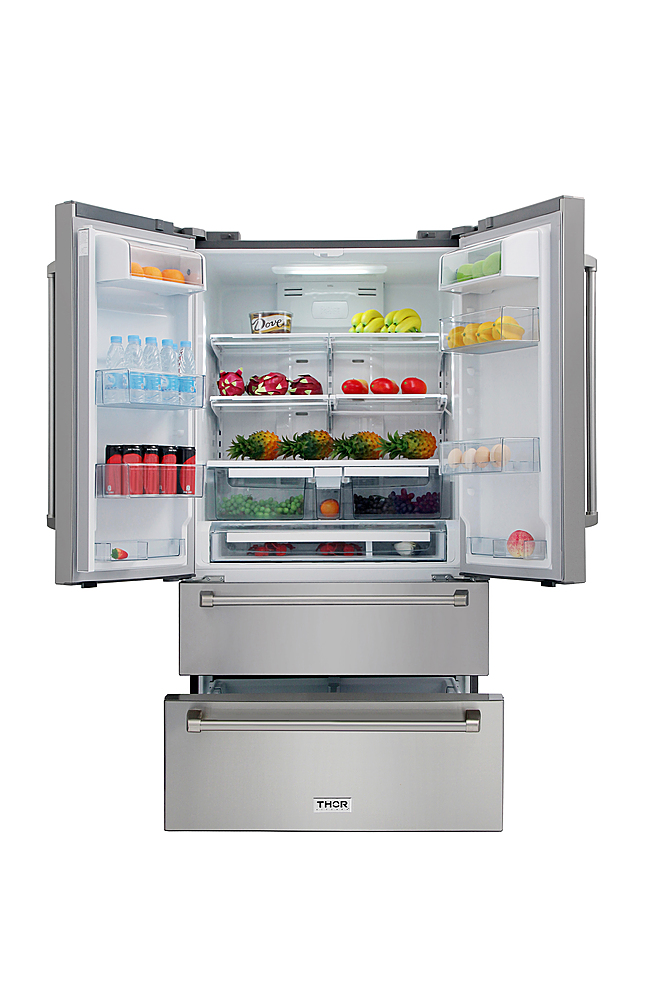 Thor Kitchen Automatic Ice-maker 36inch Refrigerator with Counter Depth French Door
