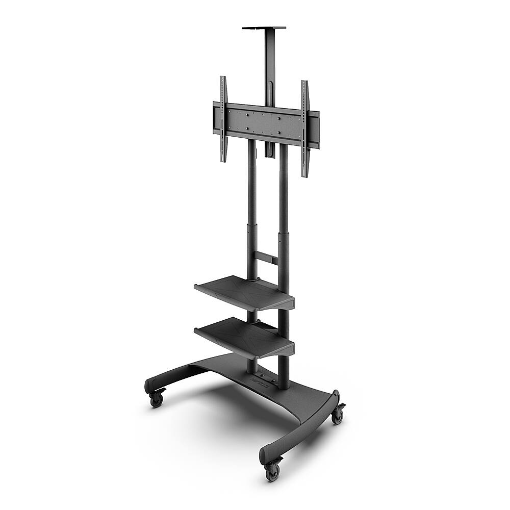 Kanto - Adjustable Mobile TV Mount, Black - Black