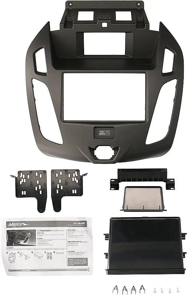 Metra Dash Kit for Select 2014 2018 Ford Transit DIN DDIN Matte Black ...