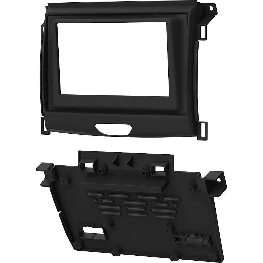 Left. Metra - Dash Kit for Select 2019-2023 Ford Ranger DIN DDIN - Gray.