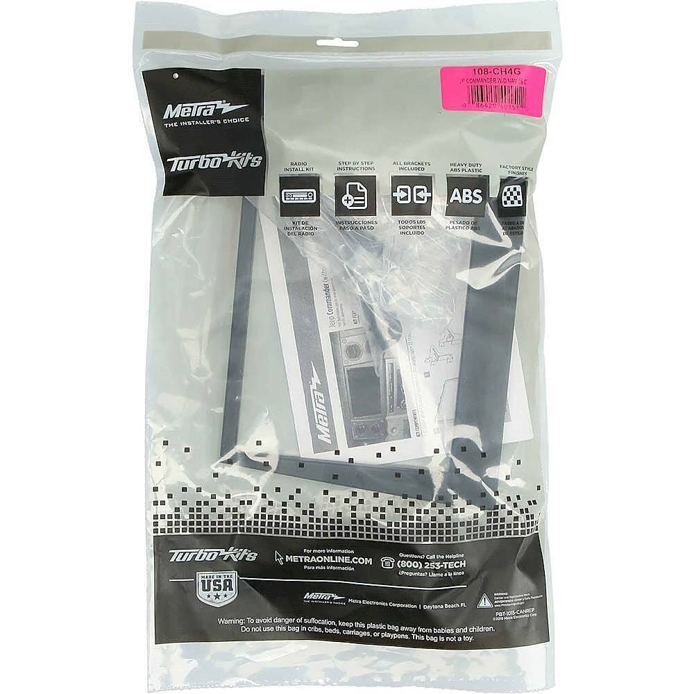 Alt View 14. Metra - Dash Kit for Select 2006-2007 Jeep Commander DDIN - Gray.