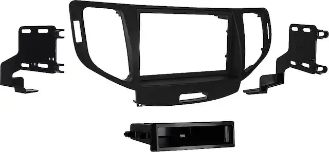Angle. Metra - Dash Kit for Select 2009-2014 Acura TSX DIN - Charcoal Gray.
