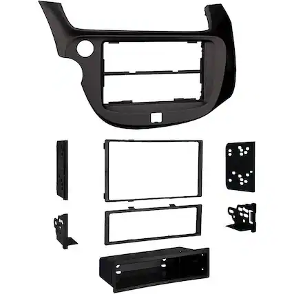 Front. Metra - Dash Kit for Select 2009-2013 Honda Fit DIN - Black.