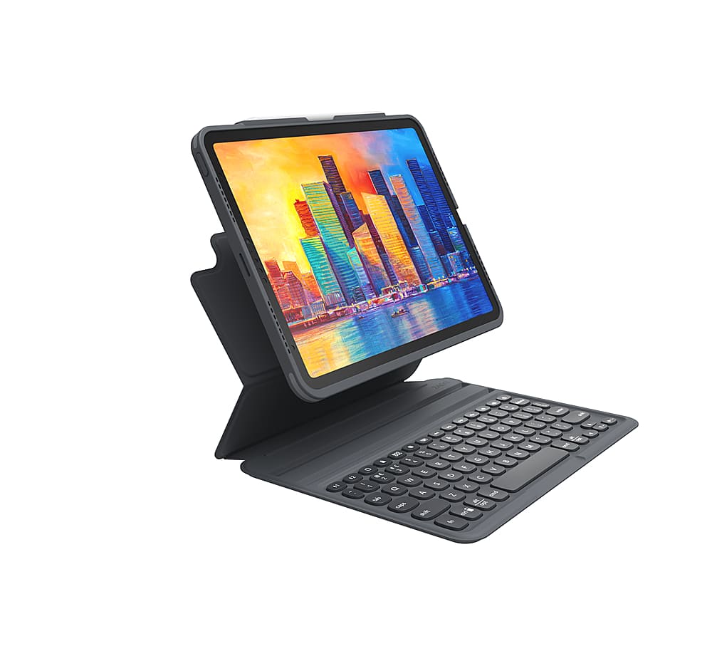 Alt View 11. ZAGG - Pro Keys Wireless Keyboard & Detachable Case for Apple iPad Air 10.9" (2020, 2022) - Black.