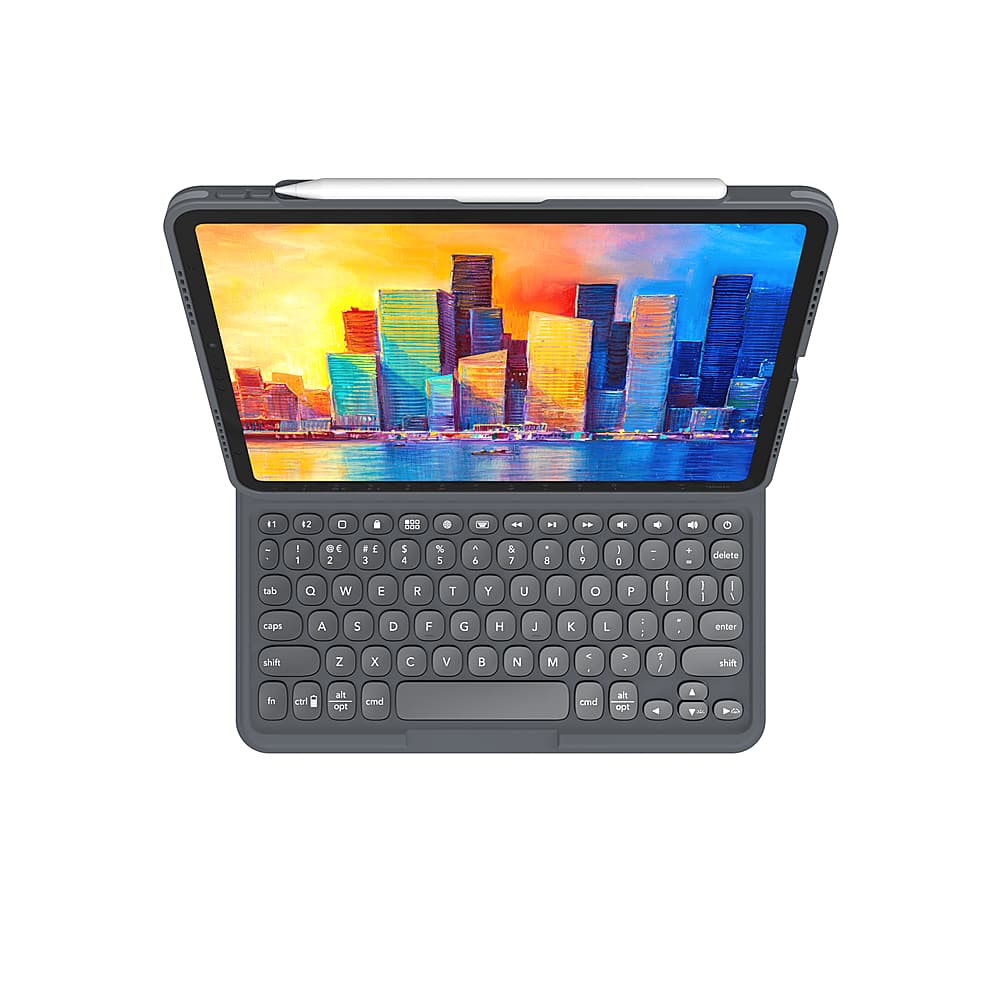 Alt View 13. ZAGG - Pro Keys Wireless Keyboard & Detachable Case for Apple iPad Air 10.9" (2020, 2022) - Black.