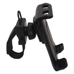 AboveTEK - Gym Bike Handlebar Phone/Tablet Holder - Black - Front_Zoom