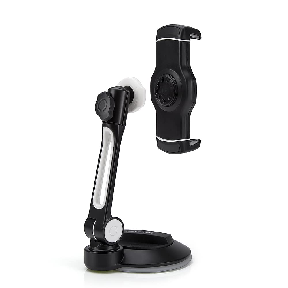 Front. AboveTEK - Suction Cup Smartphone and Tablet Mount - Black.