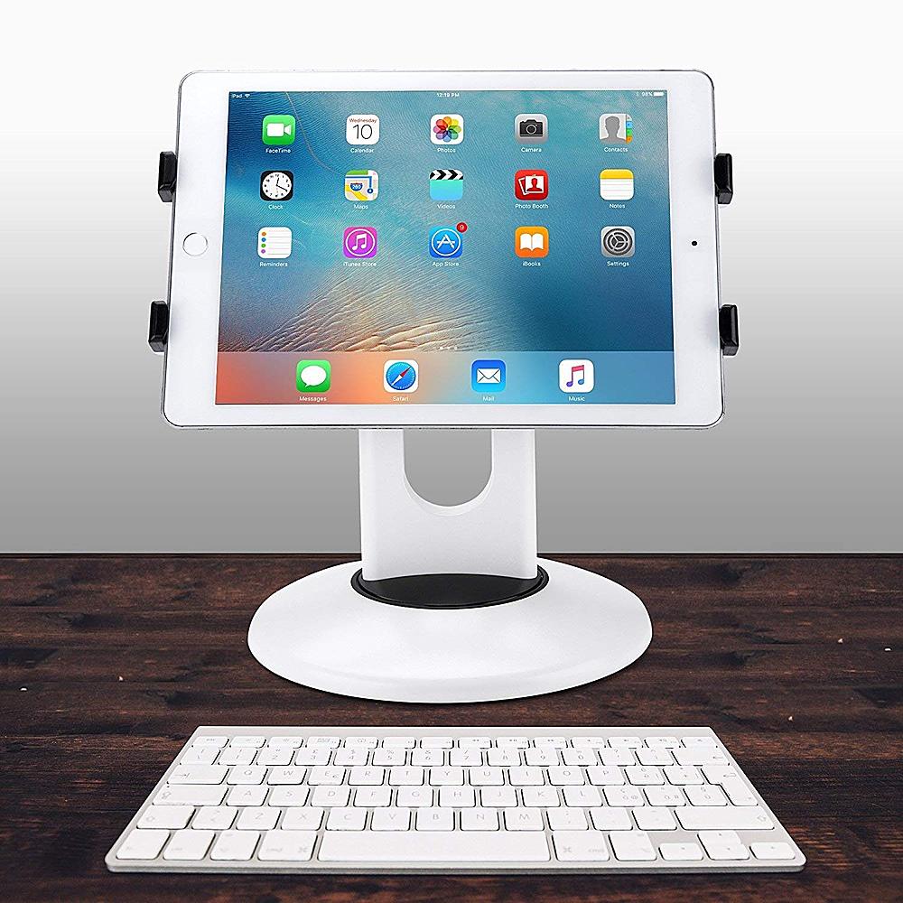 Angle View: AboveTEK - 360 Rotating Tablet Stand - White