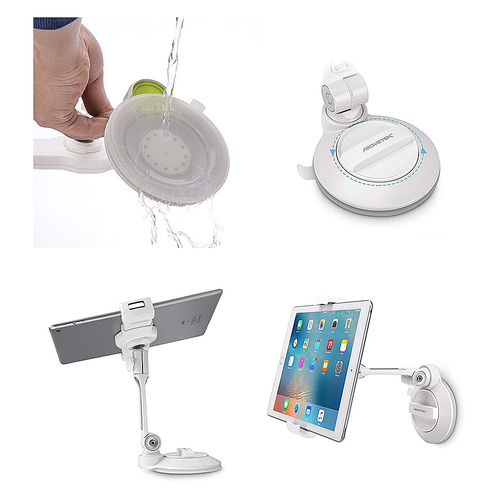 AboveTEK - Suction Cup Smartphone and Tablet Mount - White