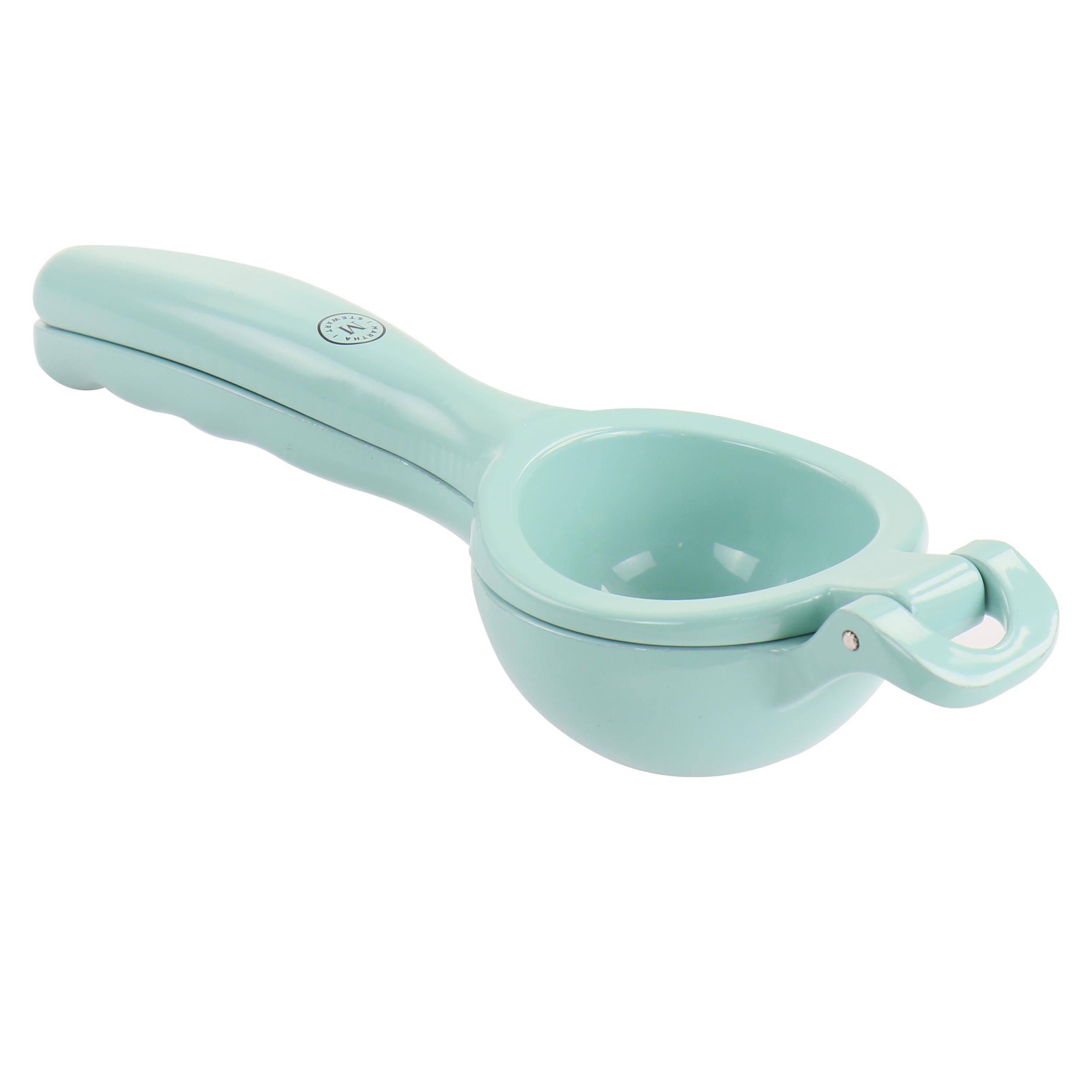 Alt View 4. Martha Stewart - Martha Stewart Cast Aluminum Citrus Squeezer - Teal.