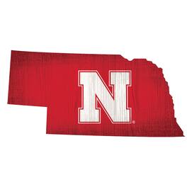 Fan Creations - Nebraska Huskers 12" Logo State Sign - Multicolor
