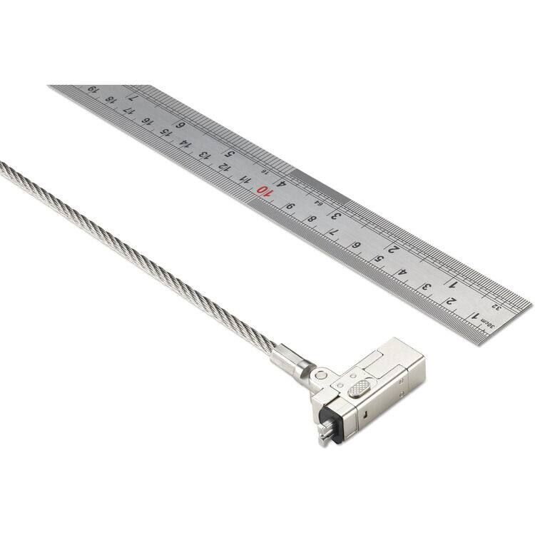 Back. Kensington - Kensington Slim NanoSaver 2.0 EQ Keyed Laptop Lock - 5.91 ft Cable - Patented T-bar/Key Lock - Plastic, Nylon, Stainless.