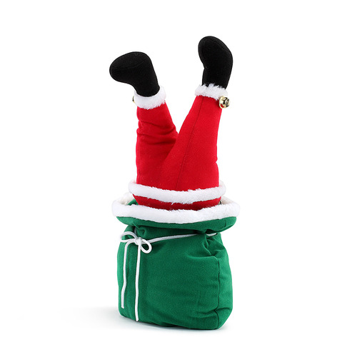 Mr Christmas - 10" Mini Animated Christmas Kickers  - Santa