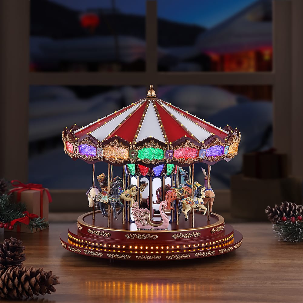 Customer Reviews: Mr Christmas Marquee Deluxe Carousel 19790