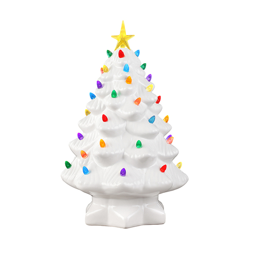 Mr Christmas - Lit Nostalgic Christmas Tree 14" -  White