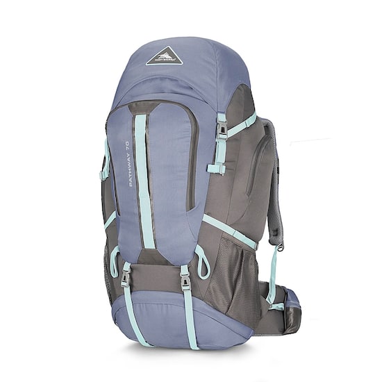 High Sierra Pathway Series 70L Backpack Grey Blue Mercury Blue