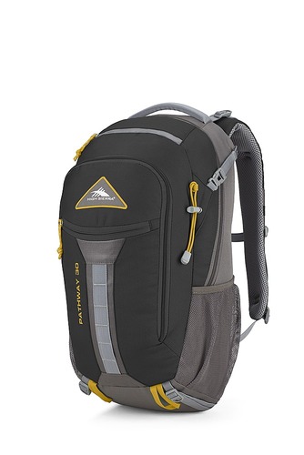 High Sierra - Pathway Series 30L Backpack - Black/Slate/Gold