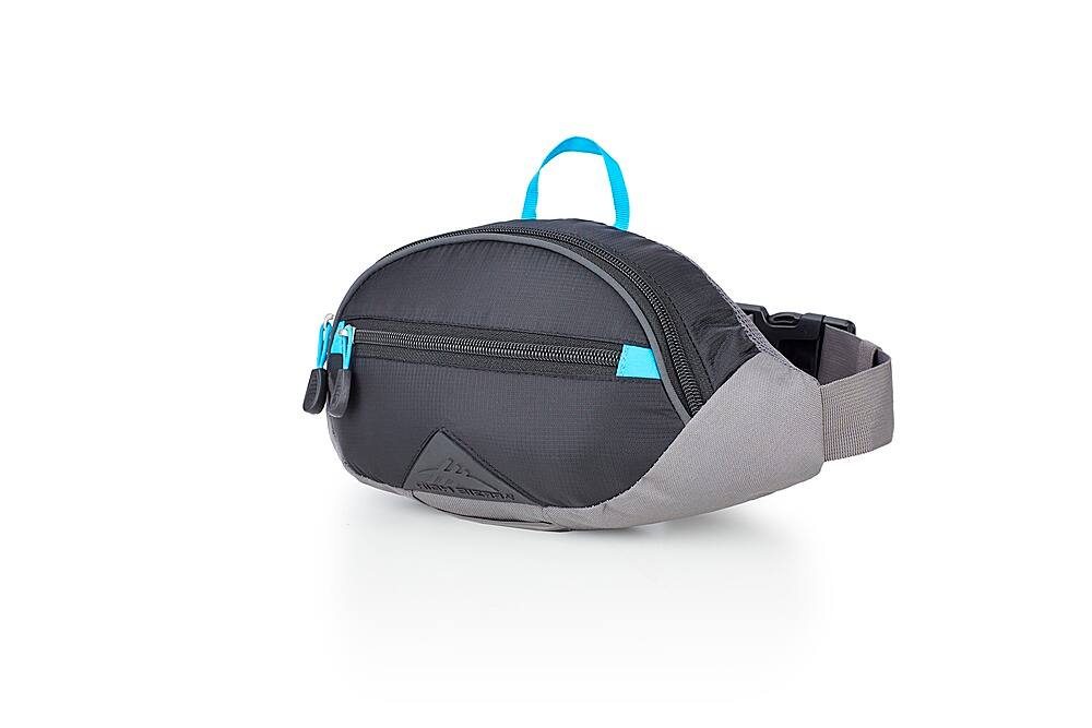 Front. High Sierra - HydraHike 1.5L Waist Pack - Black/Slate/Pool.