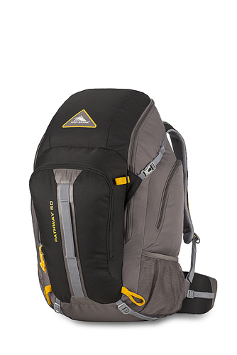 High Sierra - Pathway Series 50L Backpack - Black/Slate/Gold