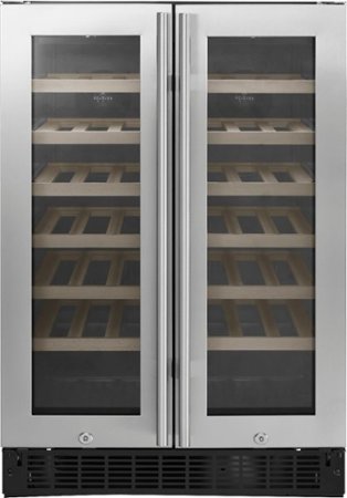 Insignia™ - Dual Zone Wine and Beverage Cooler with Glass Doors - Stainless Steel