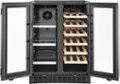 Alt View Zoom 14. Insignia™ - 21-Bottle or 128-Can Dual Zone Wine and Beverage Cooler with Glass Doors - Stainless steel.
