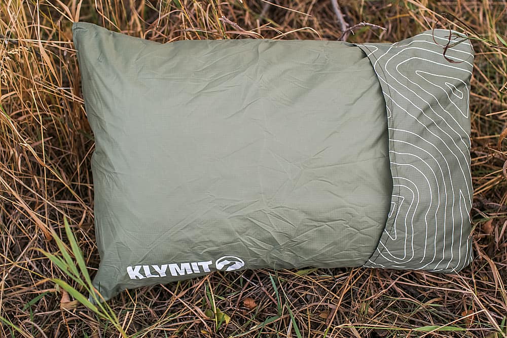 Klymit Drift Camping Kopfkissen - Grün, Gefüllt Mit Memory Foam, Wasserabweisend Und Kompakt Packbar