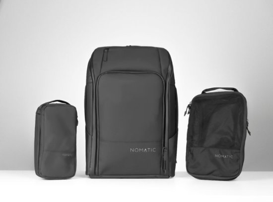 Front Zoom. Nomatic - The Ultimate Travel Backpack Bundle - Black.