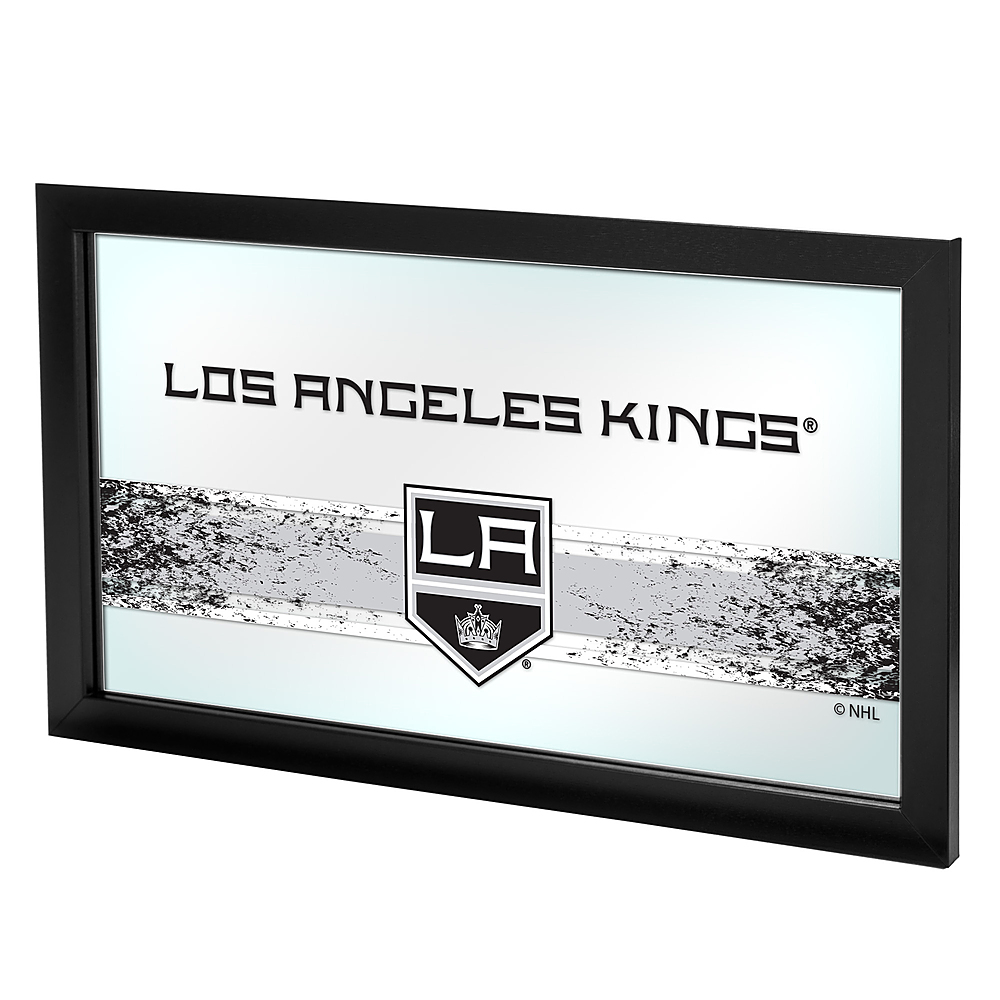 Los Angeles Kings NHL Framed Logo Mirror - Silver, Black, White