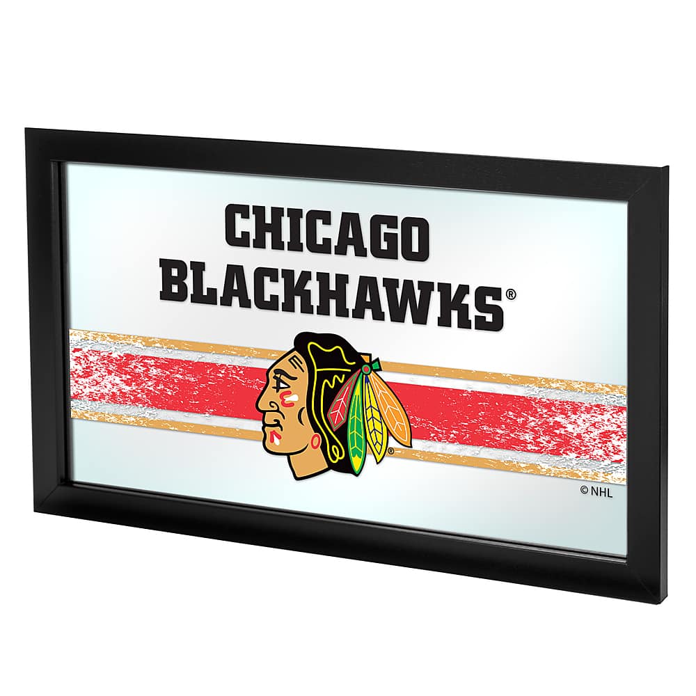 Chicago Blackhawks NHL Framed Logo Mirror - Red, Black, White