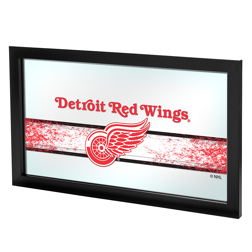 Detroit Red Wings NHL Framed Logo Mirror - Red, White