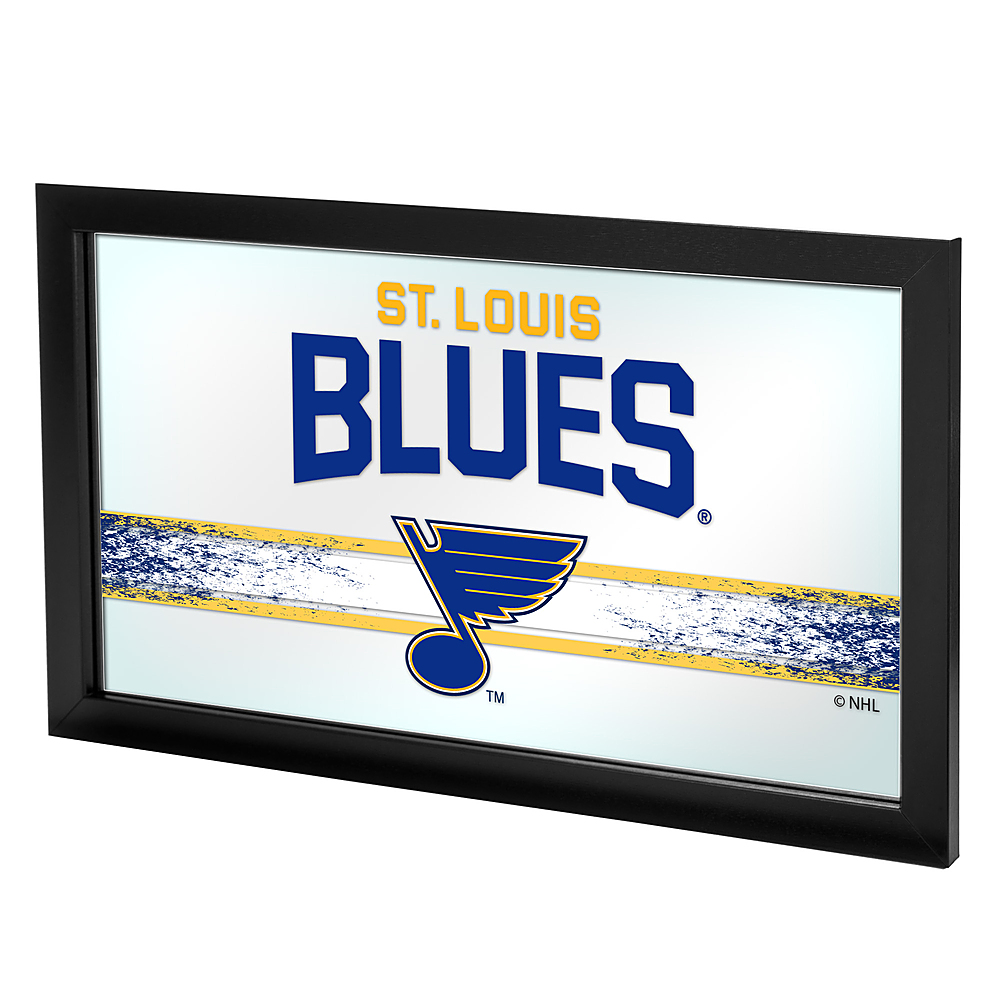 St. Louis Blues NHL Framed Logo Mirror - Blue, Gold, White