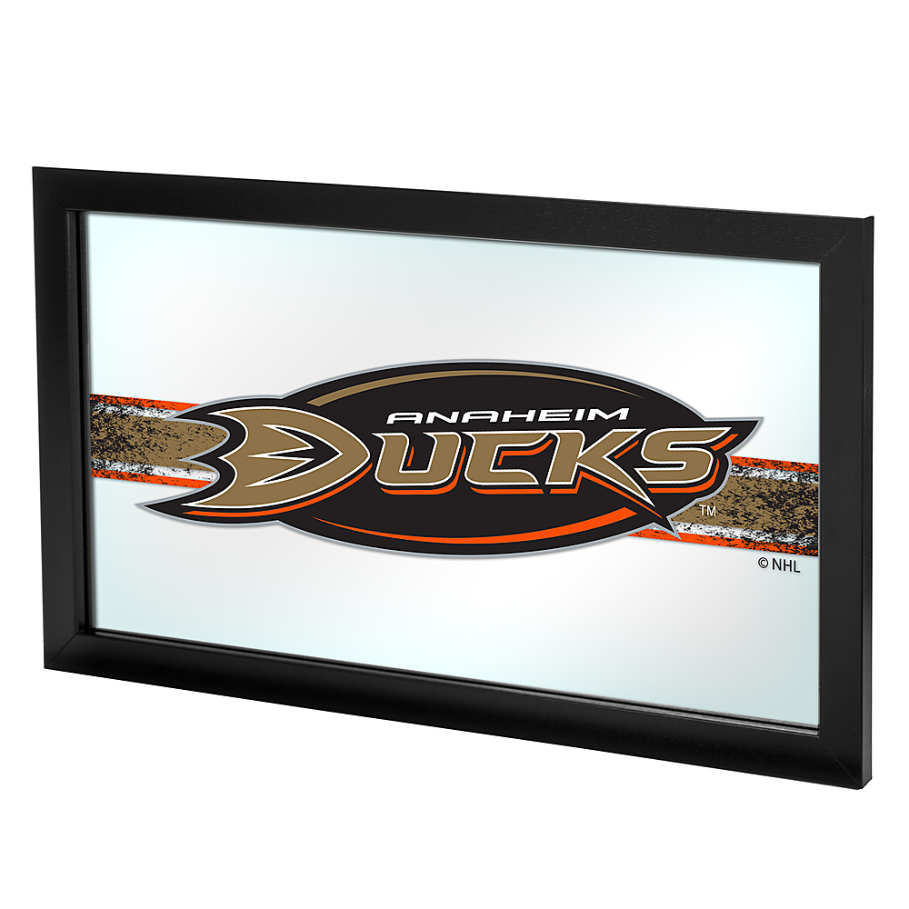 Anaheim Ducks NHL Framed Logo Mirror - Black, Orange, Gold
