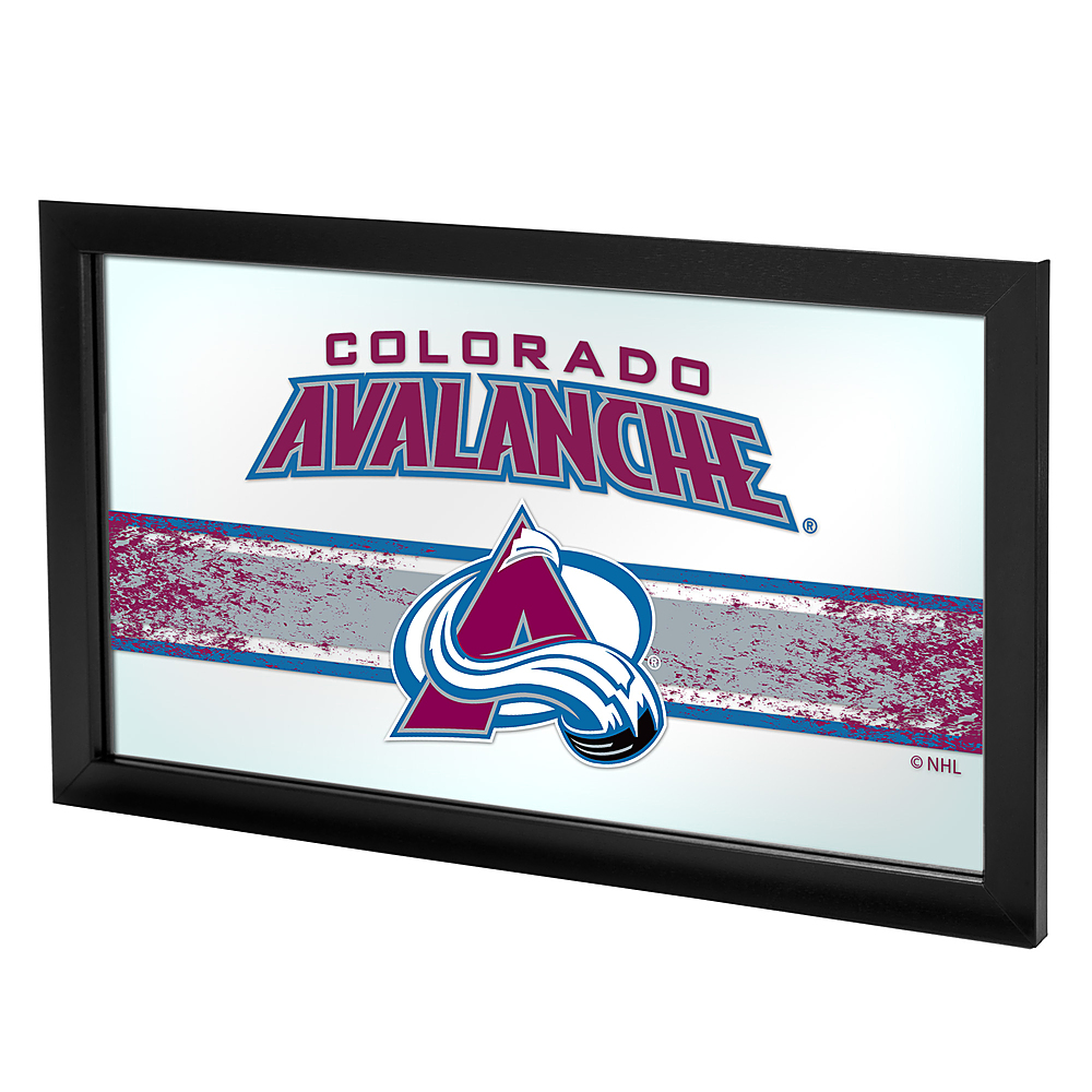 Colorado Avalanche NHL Framed Logo Mirror - Burgundy, Blue, Silver, Black, White