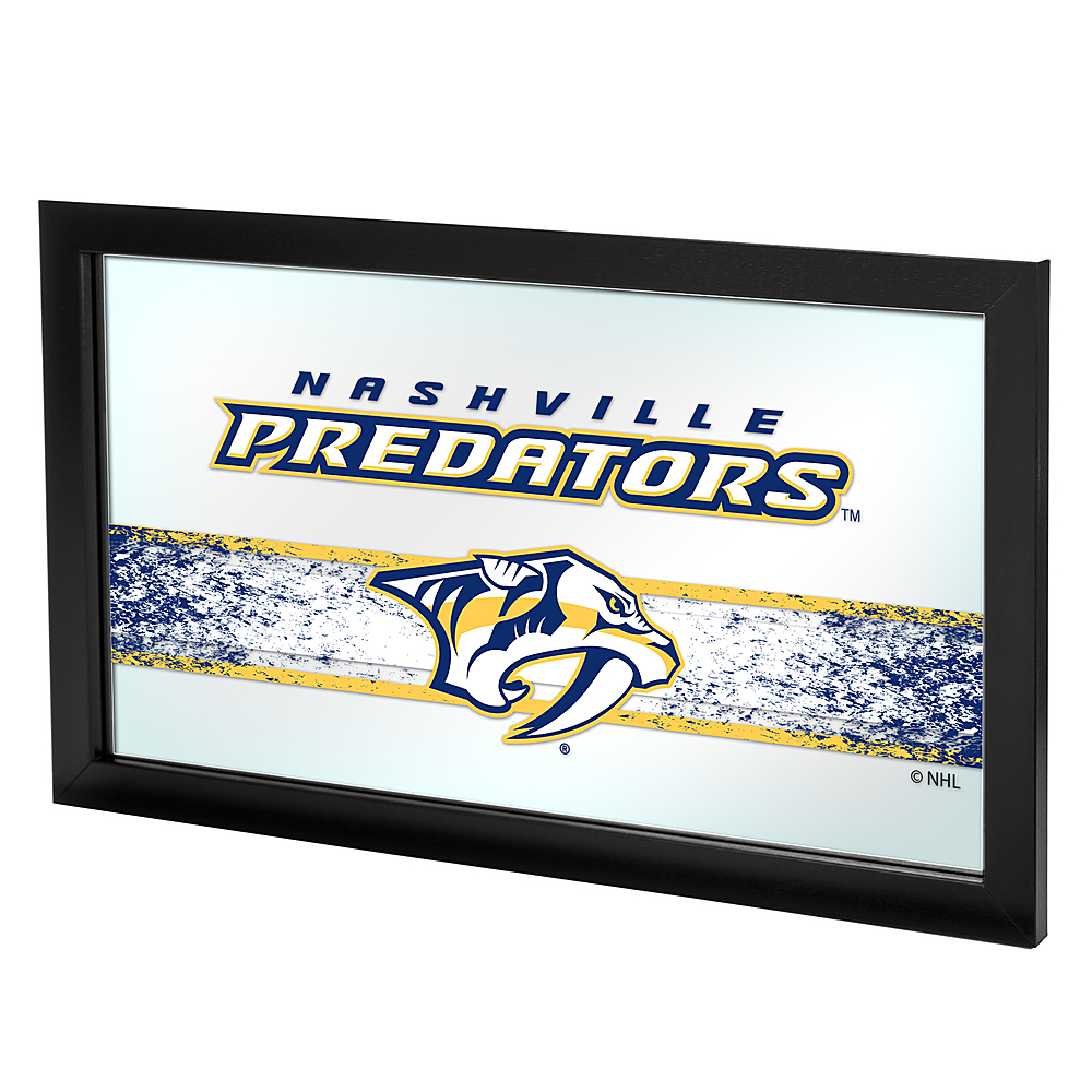 Nashville Predators NHL Framed Logo Mirror - Blue, White, Yellow