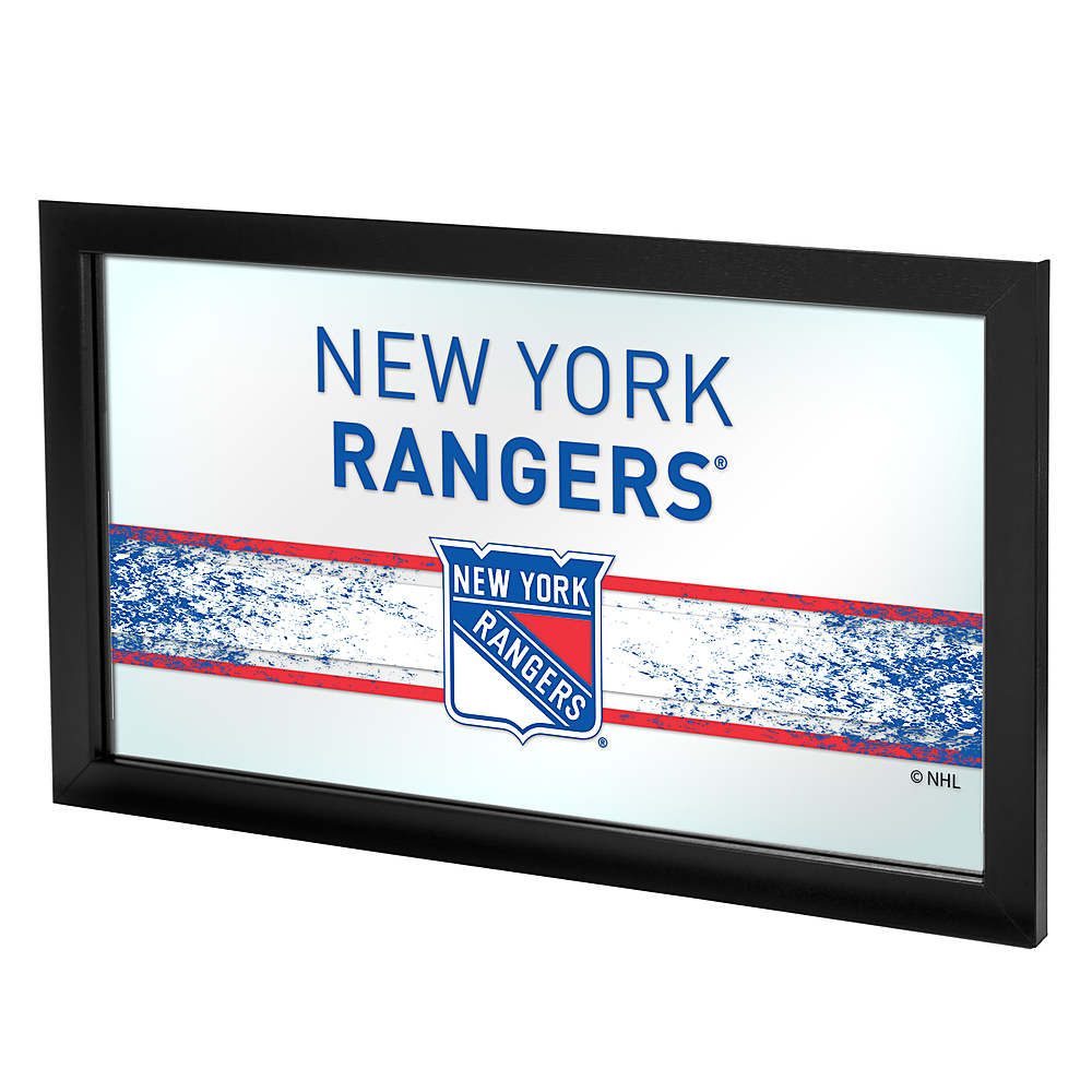 New York Rangers NHL Framed Logo Mirror - Blue, Red, White