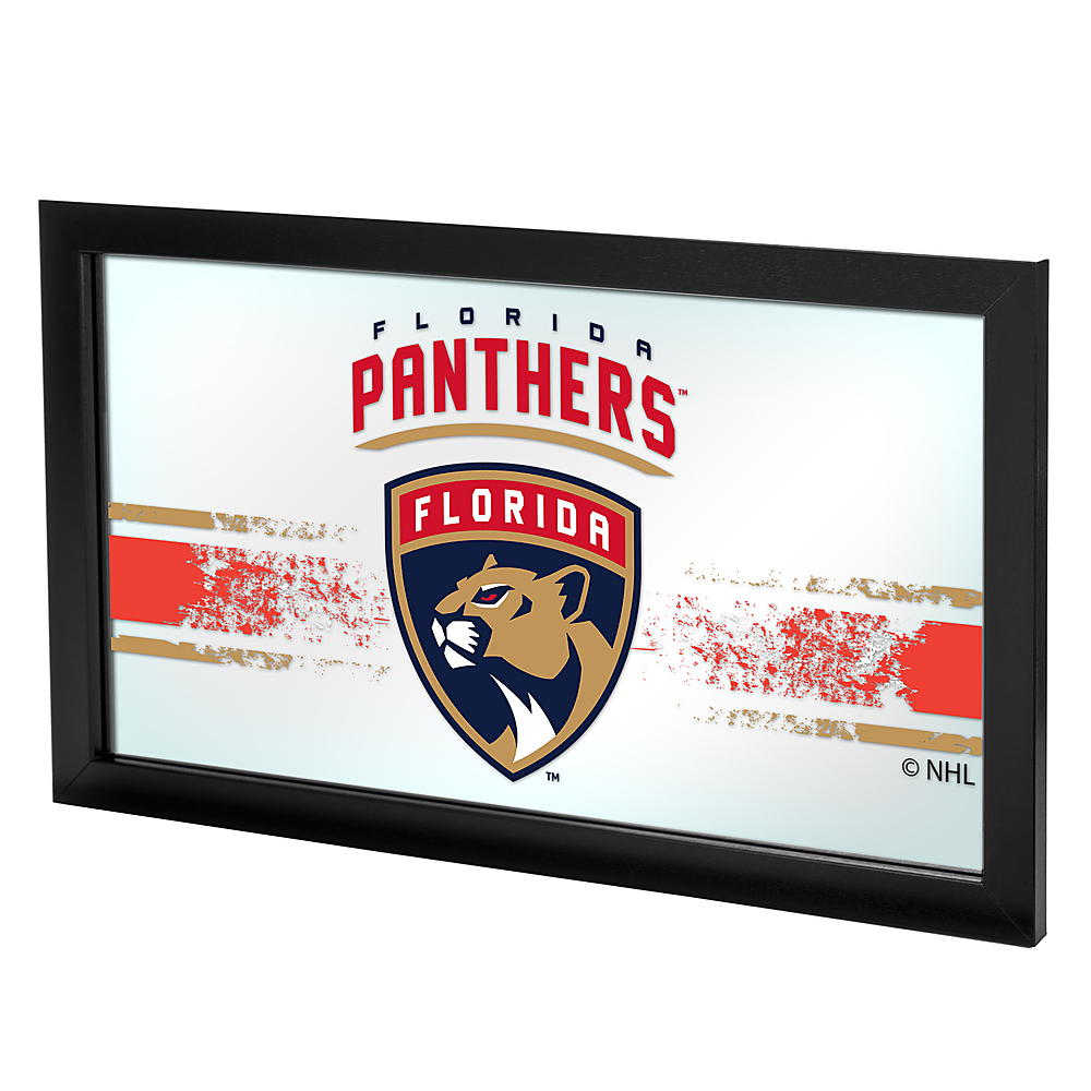 Florida Panthers NHL Framed Logo Mirror - Red, Navy, Gold