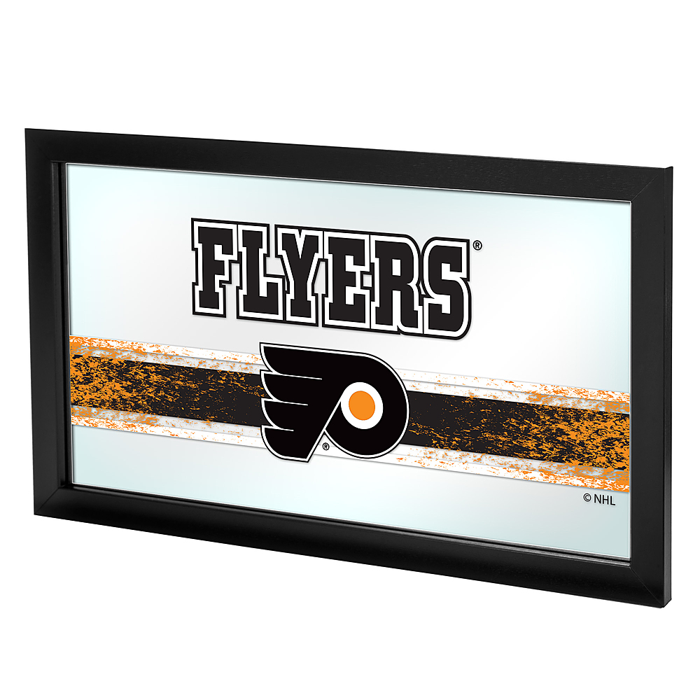 Philadelphia Flyers NHL Fade Framed Logo Mirror - Orange, Black, White