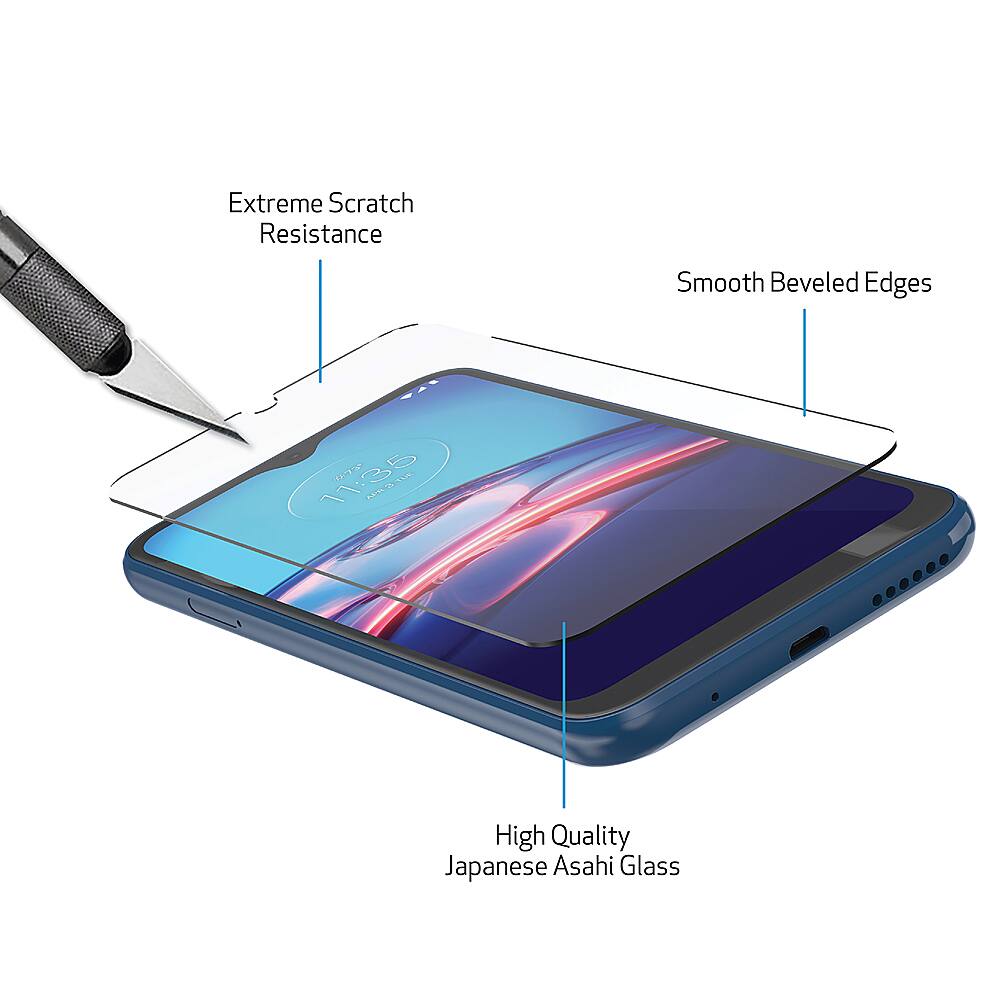 DuraGlass Screen Protector for Moto e Clear 9774001 Best Buy