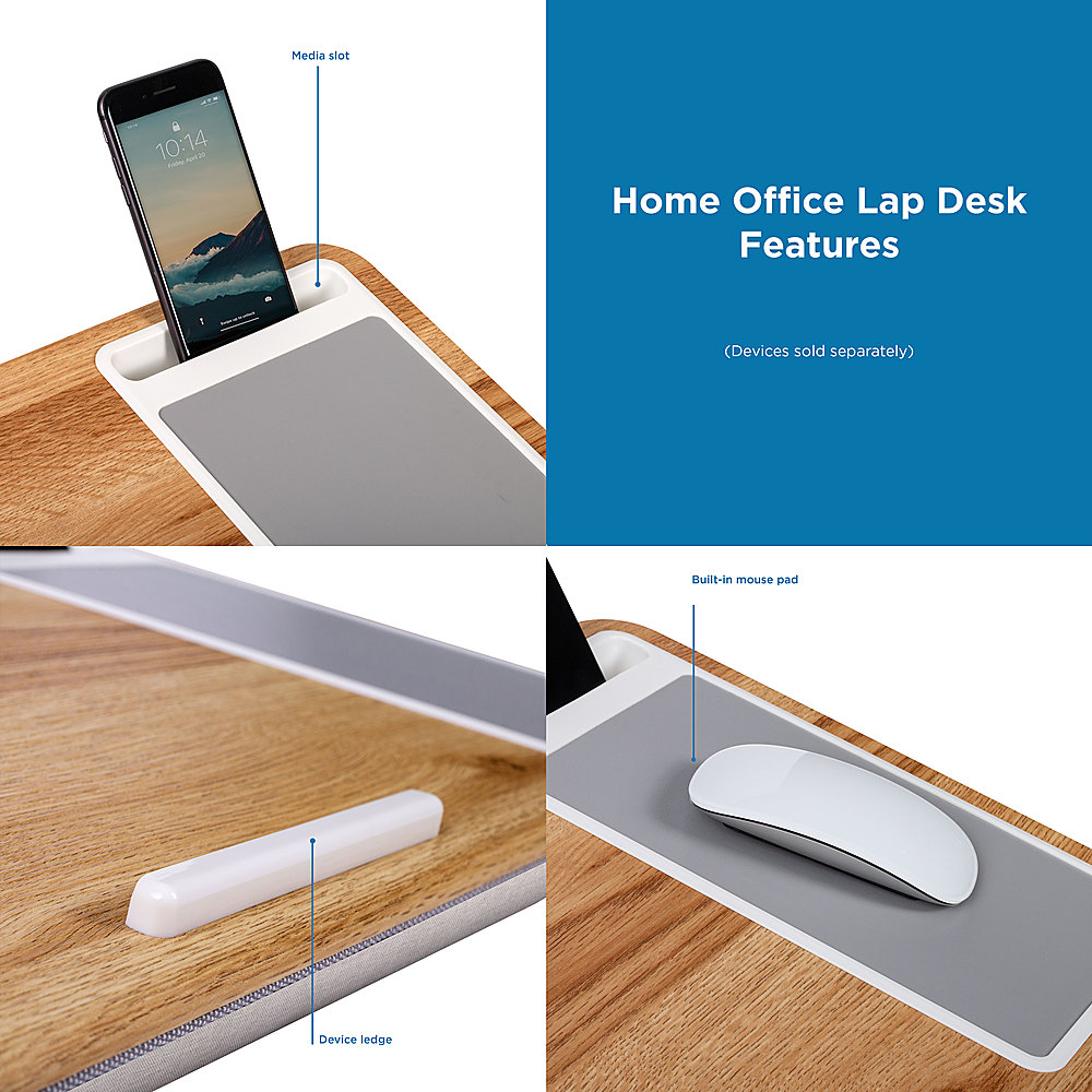 LapGear Home Office Lap Desk for 15.6 Laptop Pink Blush 91584 - Best Buy