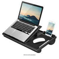 LapGear - Ergo Pro Adjustable Lap Desk for 15.6" Laptop or Tablet - Black - Front_Zoom