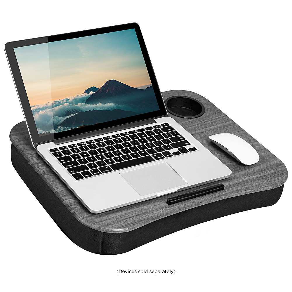 Lapgear Smart-E Pro Lap Desk with Memory Foam in Silver