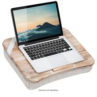 LapGear - Heritage Lap Desk for 17.3" Laptop - Weathered White - Front_Zoom