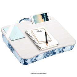 LapGear - Designer Lap Desk for 15.6" Laptop - Blue Blossoms - Front_Zoom