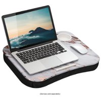 LapGear - Cup Holder Lap Desk for 15.6" Laptop - Rose Gold Marble - Front_Zoom